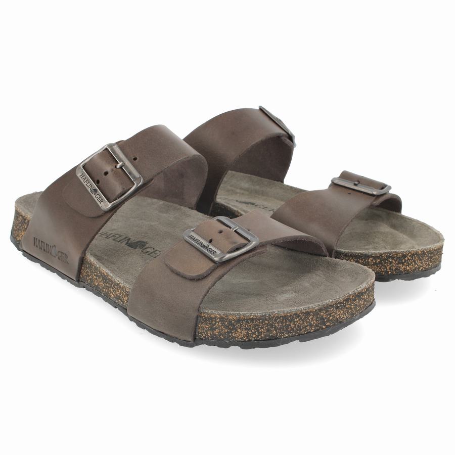 Haflinger Andrea Unlined Sandaler Dame Brune | HJL3317FD